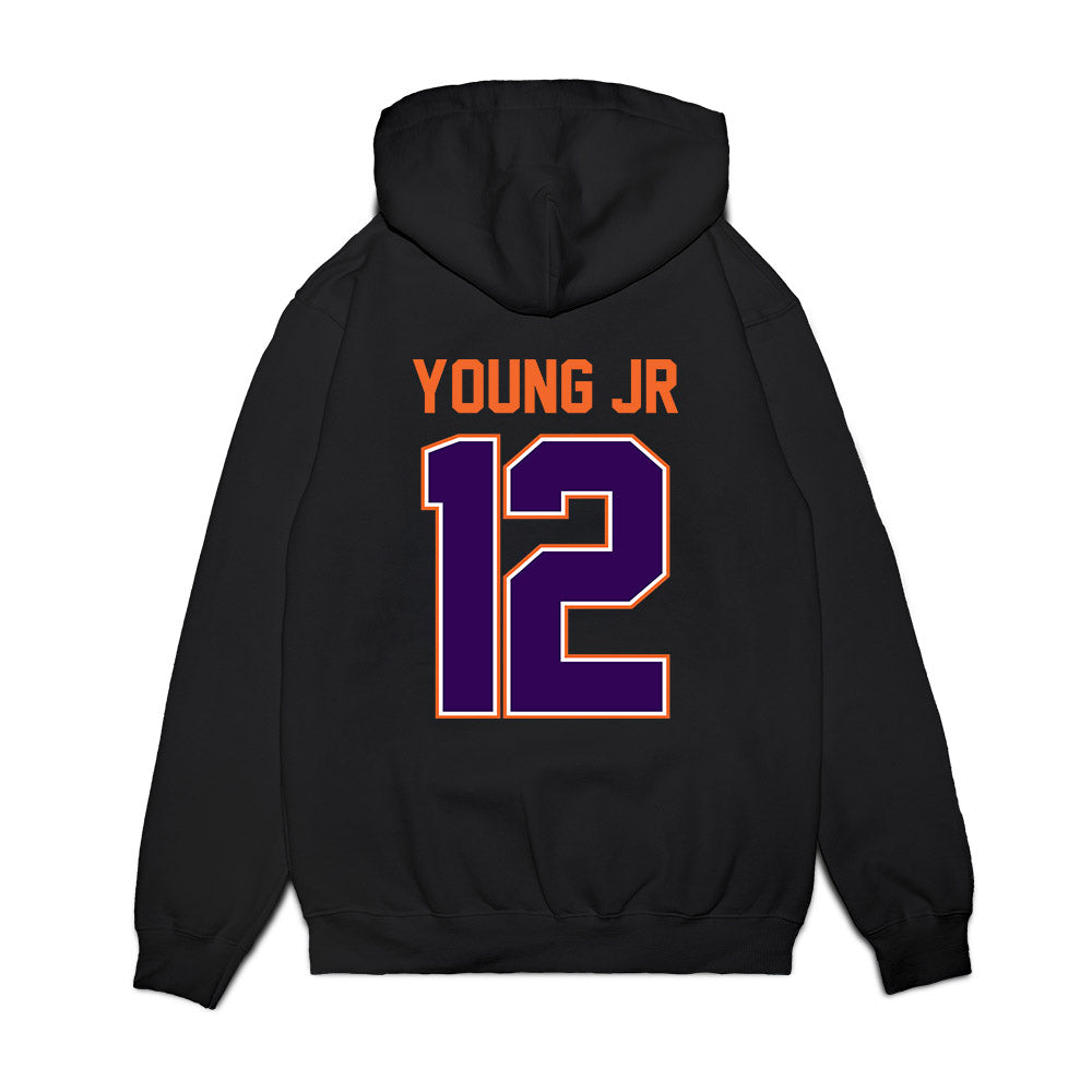 Clemson - NCAA Football : Shavar Young Jr - Vintage Helmet Premium Hooded Sweatshirt-1