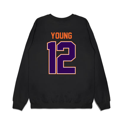 Clemson - NCAA Football : Shavar Young - Vintage Helmet Premium Crewneck Sweatshirt-1