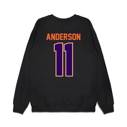 Clemson - NCAA Football : Polo Anderson - Vintage Helmet Premium Crewneck Sweatshirt-1