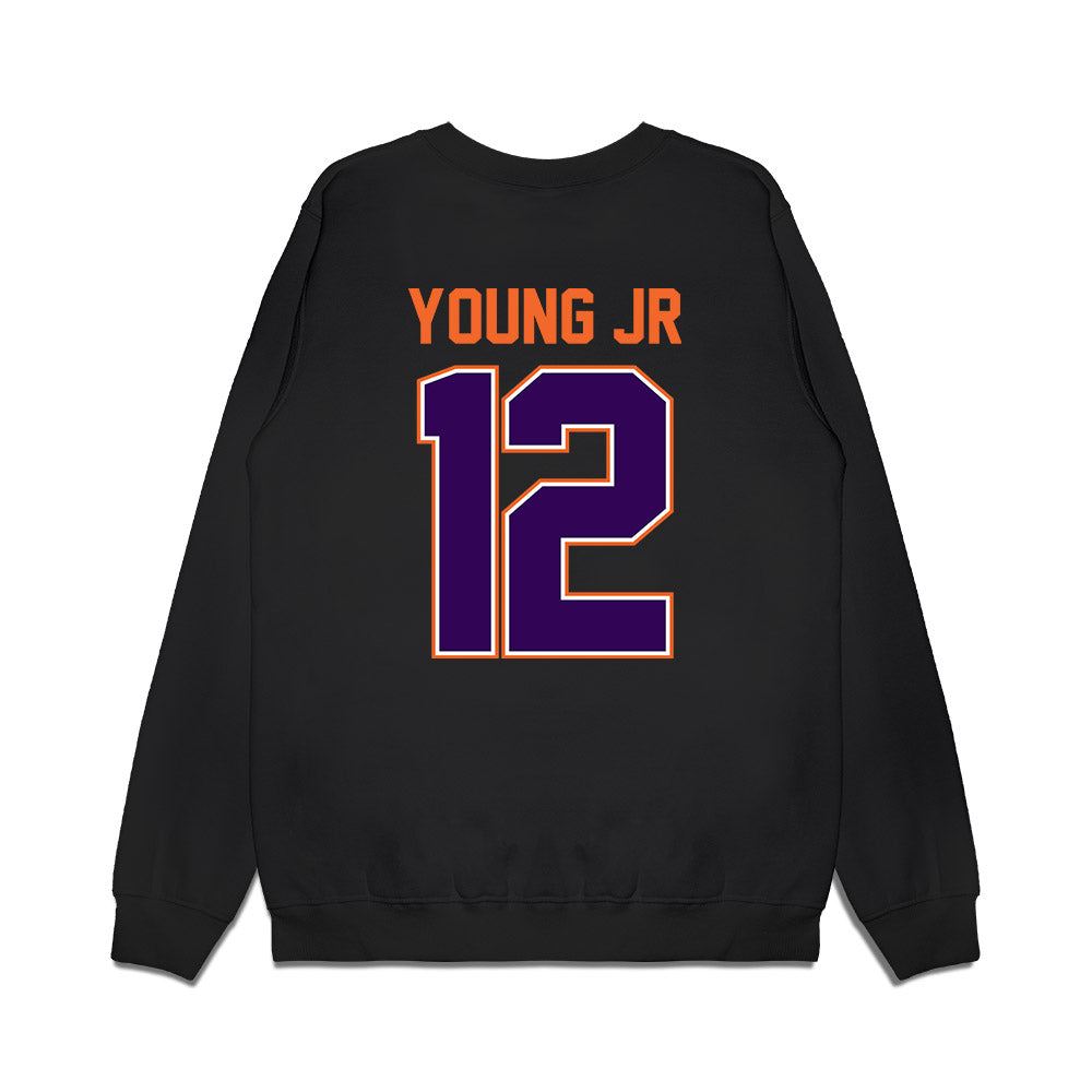 Clemson - NCAA Football : Shavar Young Jr - Vintage Helmet Premium Crewneck Sweatshirt-1