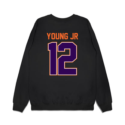 Clemson - NCAA Football : Shavar Young Jr - Vintage Helmet Premium Crewneck Sweatshirt-1