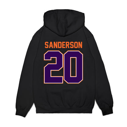Clemson - NCAA Football : Clark Sanderson - Vintage Helmet Premium Hooded Sweatshirt-1