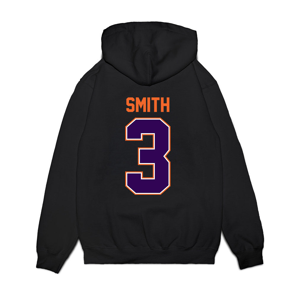 Clemson - NCAA Football : Tristan Smith - Vintage Helmet Premium Hooded Sweatshirt-1