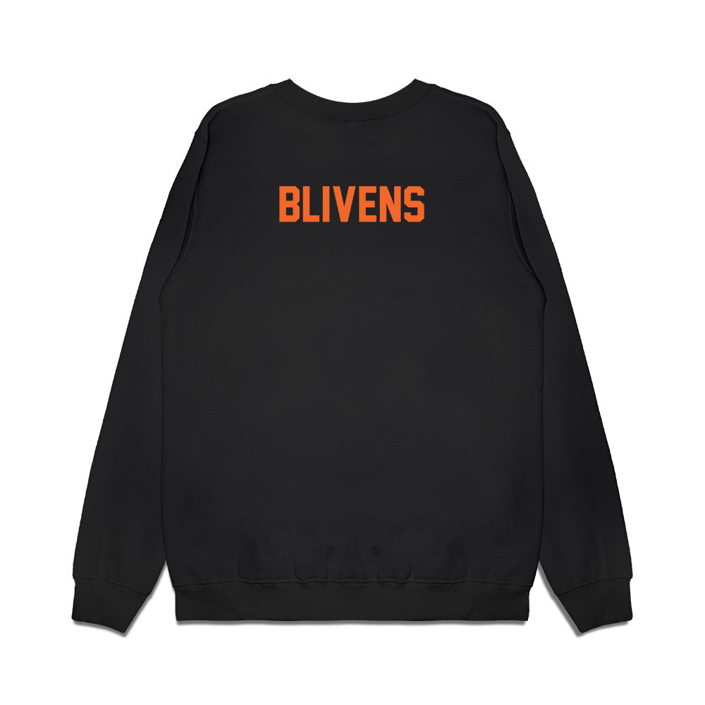 Clemson - NCAA Football : Cam Blivens - Vintage Helmet Premium Crewneck Sweatshirt-1