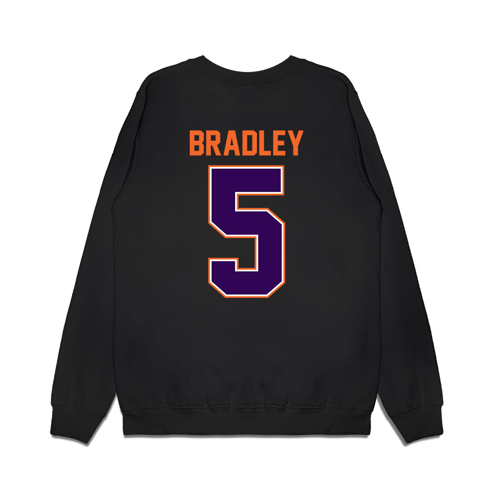 Clemson - NCAA Football : Brock Bradley - Vintage Helmet Premium Crewneck Sweatshirt-1