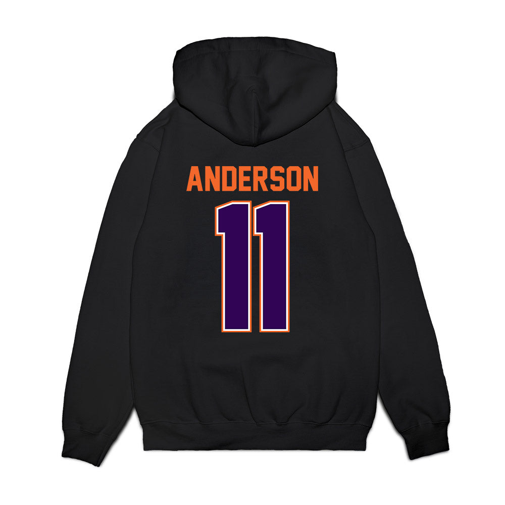 Clemson - NCAA Football : Polo Anderson - Vintage Helmet Premium Hooded Sweatshirt-1