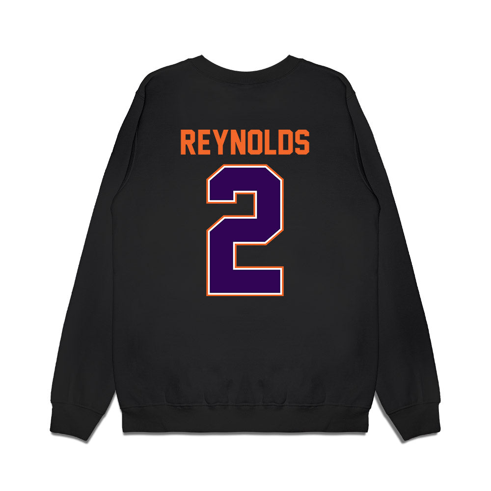 Clemson - NCAA Football : Tait Reynolds - Vintage Helmet Premium Crewneck Sweatshirt-1