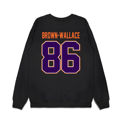 Clemson - NCAA Football : Jaylen Brown-Wallace - Vintage Helmet Premium Crewneck Sweatshirt-1