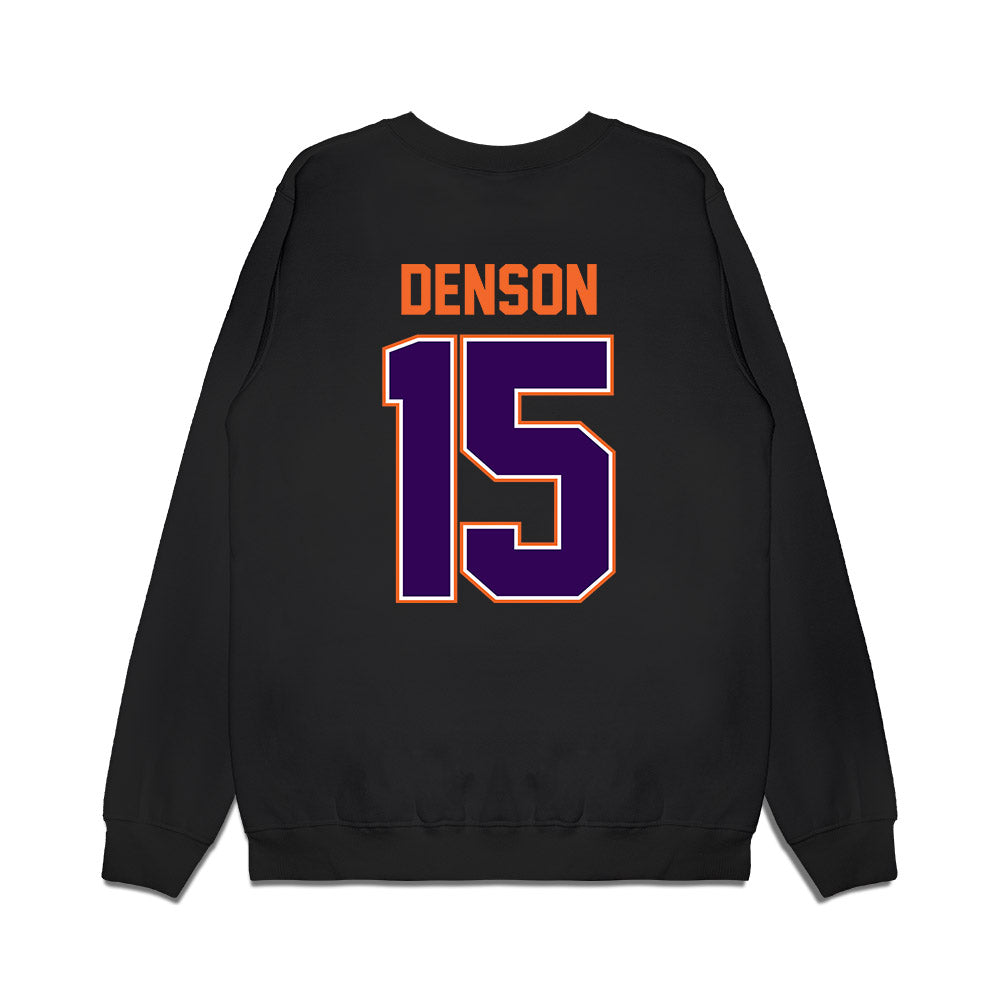 Clemson - NCAA Football : Chris Denson - Vintage Helmet Premium Crewneck Sweatshirt-1