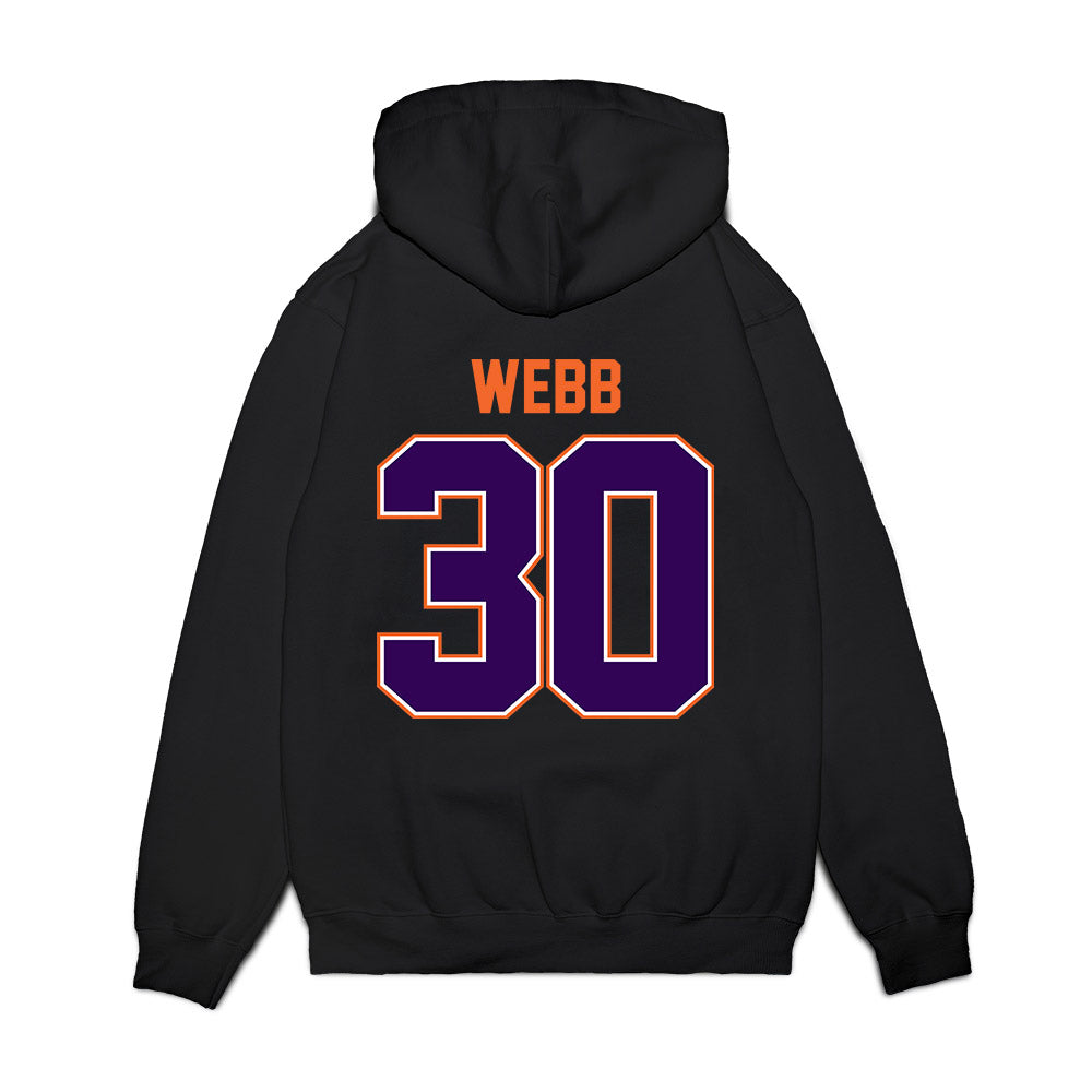 Clemson - NCAA Football : Kylen Webb - Vintage Helmet Premium Hooded Sweatshirt-1
