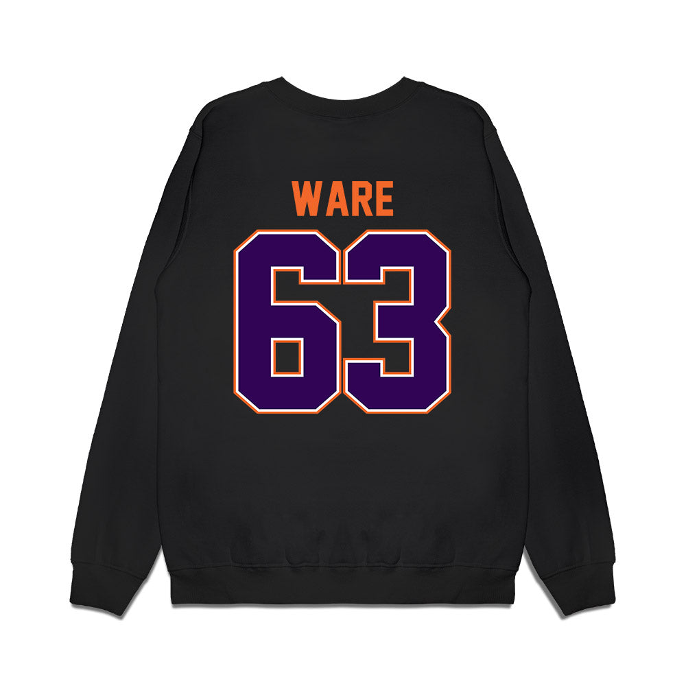 Clemson - NCAA Football : Easton Ware - Vintage Helmet Premium Crewneck Sweatshirt-1