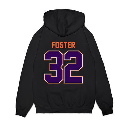 Clemson - NCAA Football : Michael Foster - Vintage Helmet Premium Hooded Sweatshirt-1