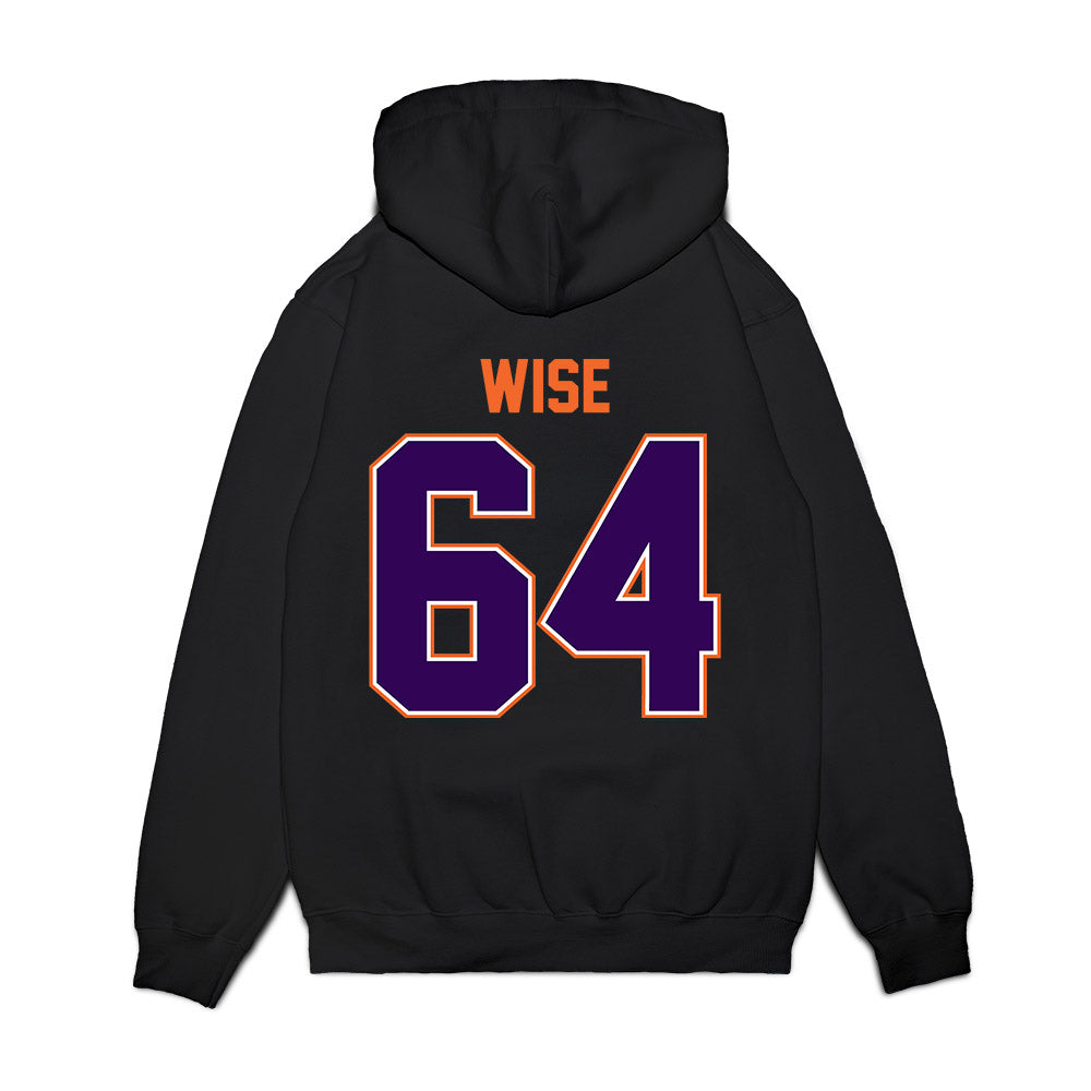 Clemson - NCAA Football : Grant Wise - Vintage Helmet Premium Hooded Sweatshirt-1