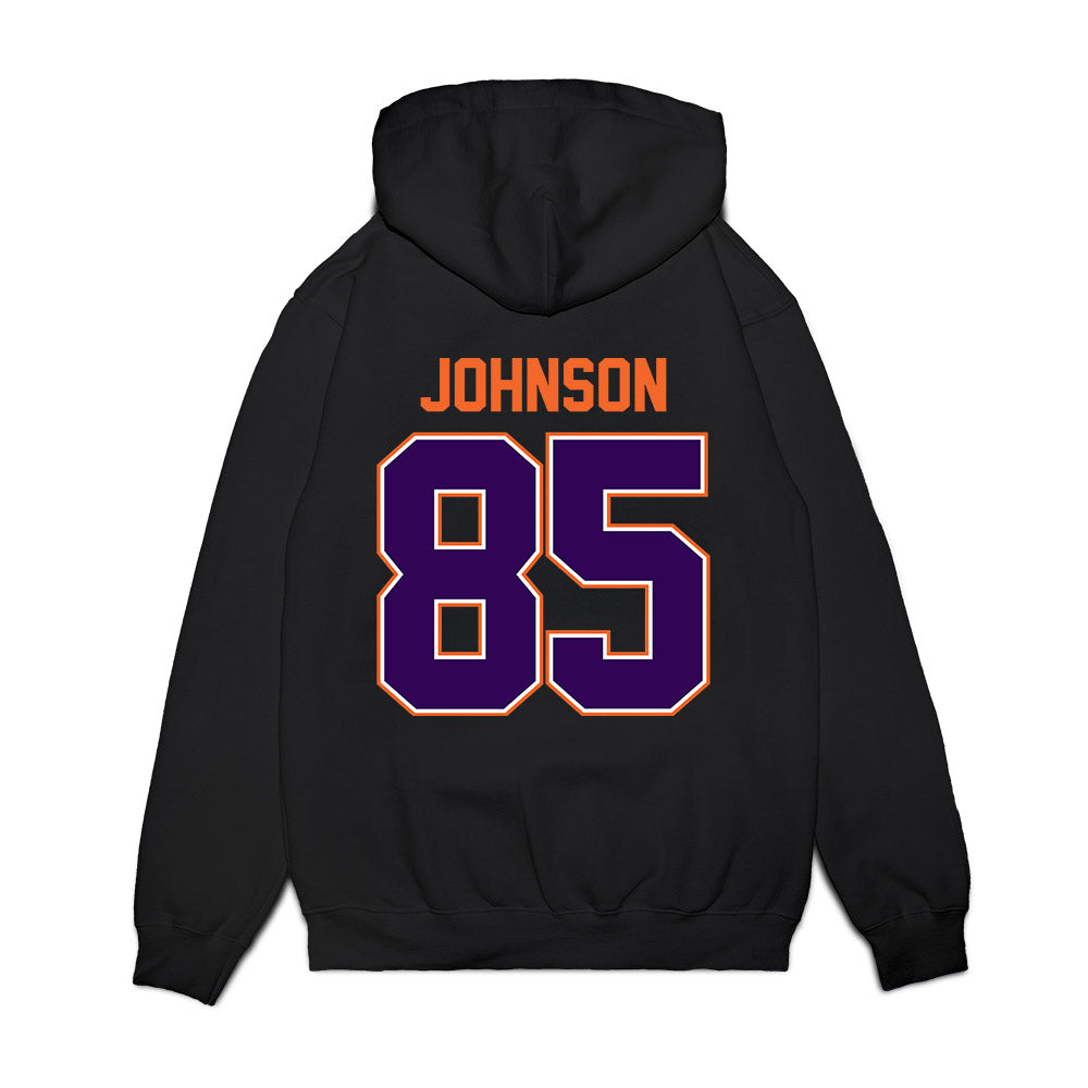 Clemson - NCAA Football : Charlie Johnson - Vintage Helmet Premium Hooded Sweatshirt-1