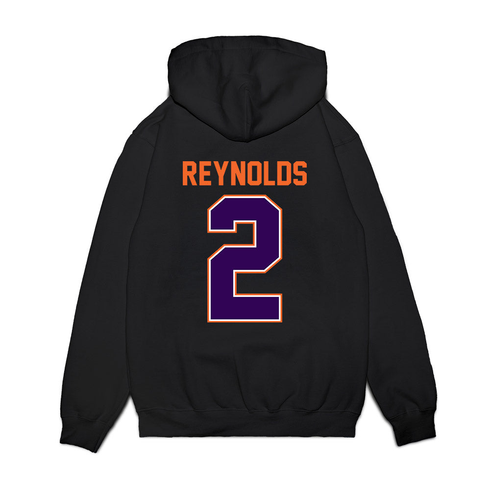Clemson - NCAA Football : Tait Reynolds - Vintage Helmet Premium Hooded Sweatshirt-1
