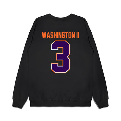 Clemson - NCAA Football : Elliot Washington II - Vintage Helmet Premium Crewneck Sweatshirt-1