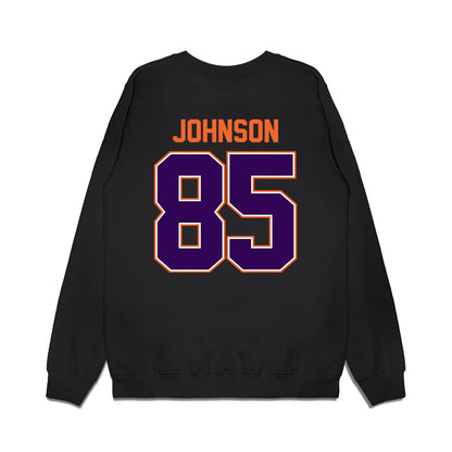 Clemson - NCAA Football : Charlie Johnson - Vintage Helmet Premium Crewneck Sweatshirt-1