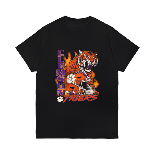 Clemson - NCAA Football : Jaylen Brown-Wallace - Vintage Helmet Comfort Colors T-Shirt-0