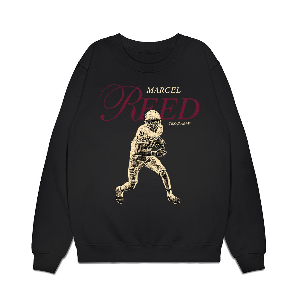 Texas A&M - NCAA Football : Marcel Reed - Legacy Premium Crewneck Sweatshirt-0