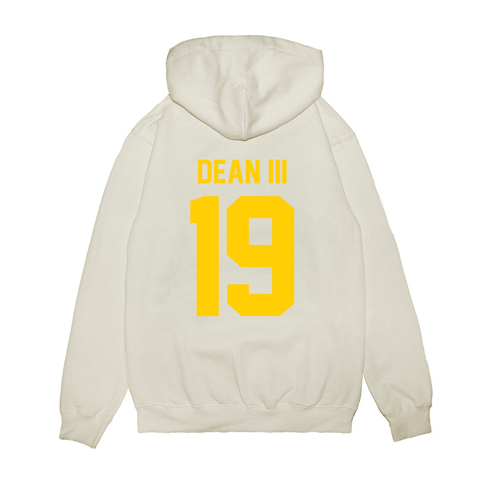 Maryland - NCAA Football : Stephen Dean III - Vintage Helmet Premium Hooded Sweatshirt-1