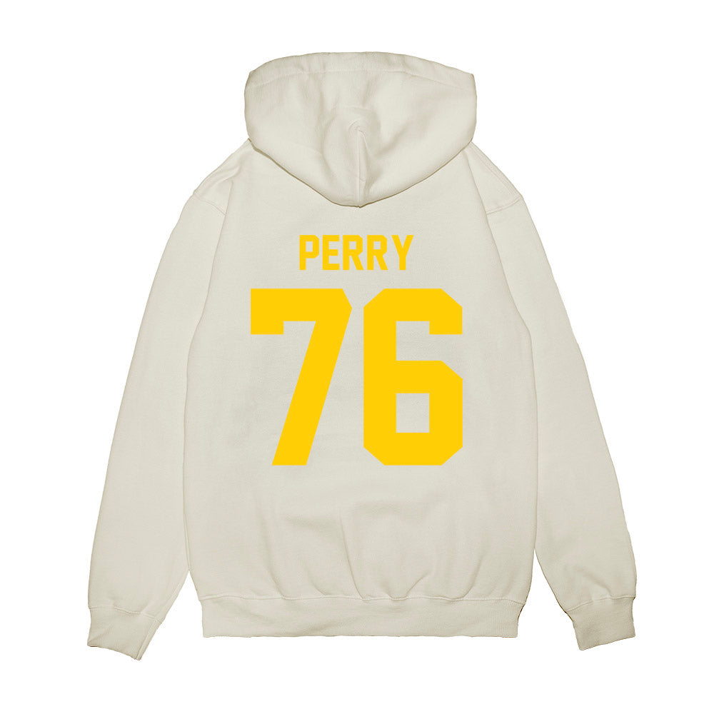Maryland - NCAA Football : Rahtrel Perry - Vintage Helmet Premium Hooded Sweatshirt-1