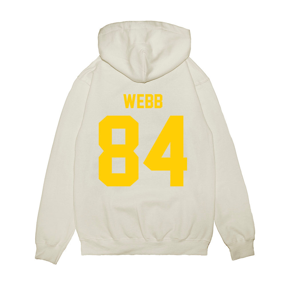Maryland - NCAA Football : Kaleb Webb - Vintage Helmet Premium Hooded Sweatshirt-1