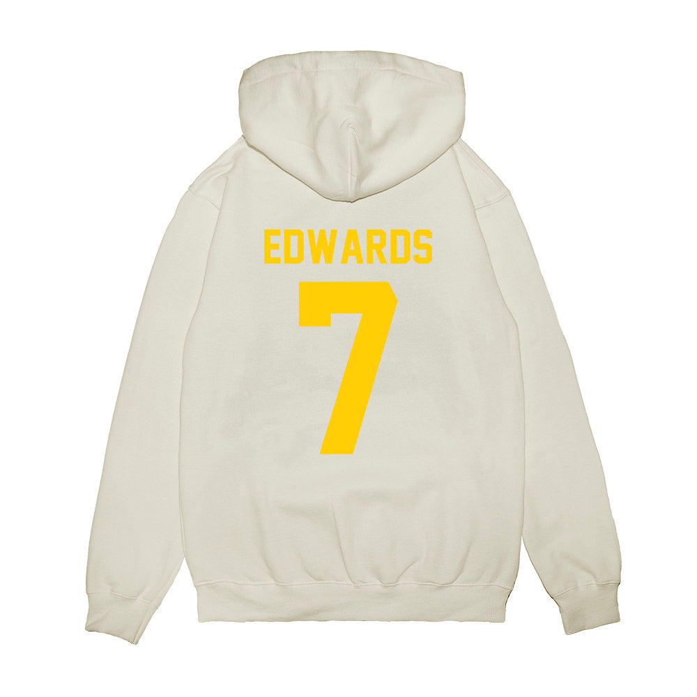 Maryland - NCAA Football : Gavin Edwards - Vintage Helmet Premium Hooded Sweatshirt-1