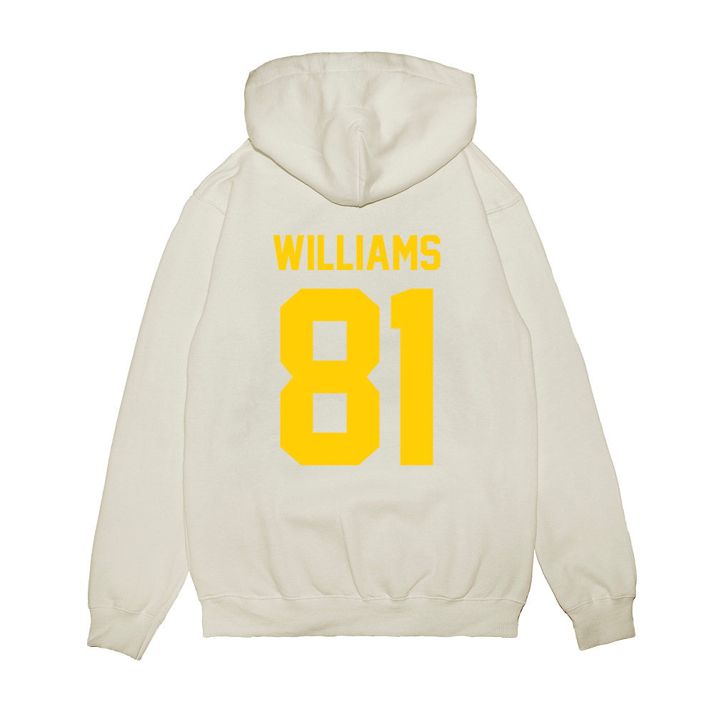 Maryland - NCAA Football : Javonte Williams - Vintage Helmet Premium Hooded Sweatshirt-1