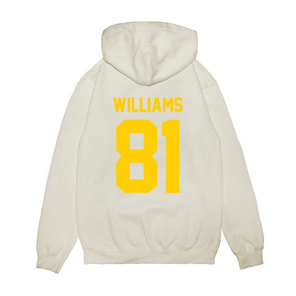 Maryland - NCAA Football : Javonte Williams - Vintage Helmet Premium Hooded Sweatshirt-1
