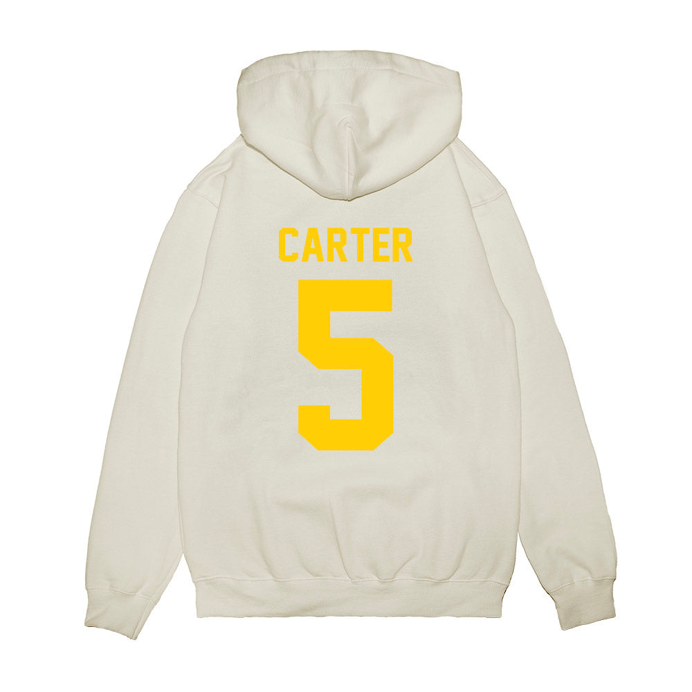Maryland - NCAA Football : Kaden Carter - Vintage Helmet Premium Hooded Sweatshirt-1