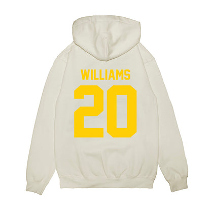 Maryland - NCAA Football : DeJuan Williams - Vintage Helmet Premium Hooded Sweatshirt-1