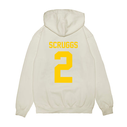 Maryland - NCAA Football : Lavain Scruggs - Vintage Helmet Premium Hooded Sweatshirt-1