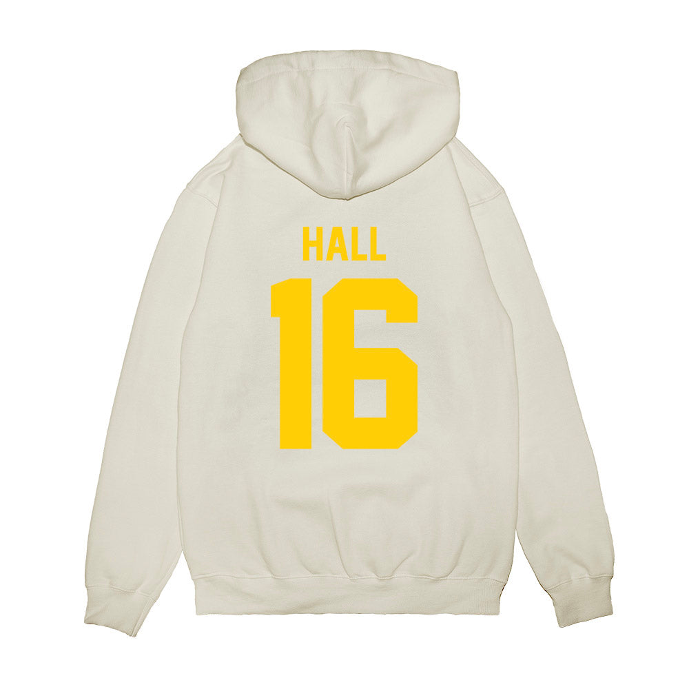 Maryland - NCAA Football : Damon Hall - Vintage Helmet Premium Hooded Sweatshirt-1