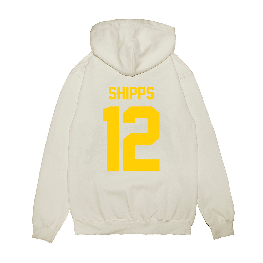 Maryland - NCAA Football : Jayden Shipps - Vintage Helmet Premium Hooded Sweatshirt-1