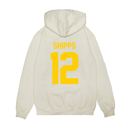 Maryland - NCAA Football : Jayden Shipps - Vintage Helmet Premium Hooded Sweatshirt-1