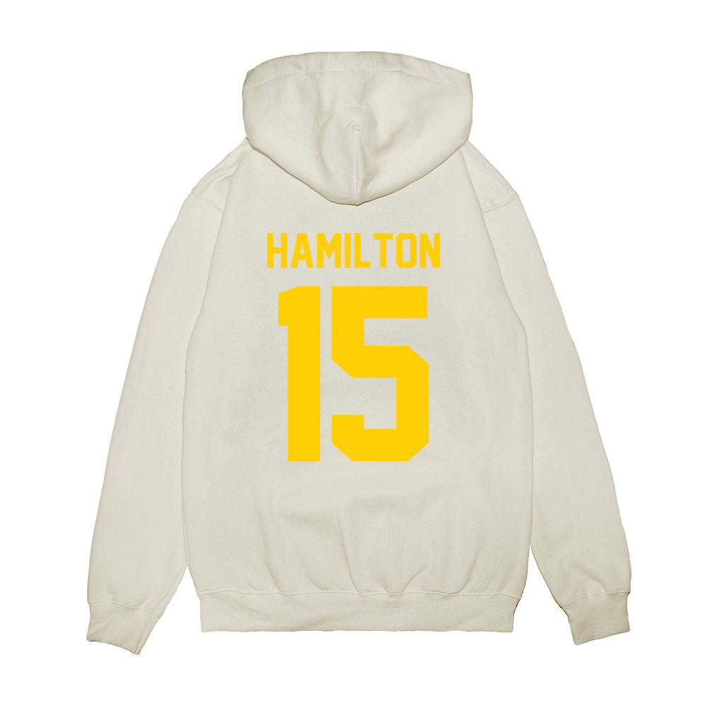 Maryland - NCAA Football : Jackson Hamilton - Vintage Helmet Premium Hooded Sweatshirt-1