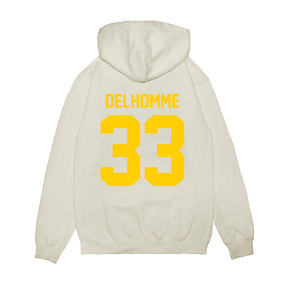 Maryland - NCAA Football : Messiah Delhomme - Vintage Helmet Premium Hooded Sweatshirt-1