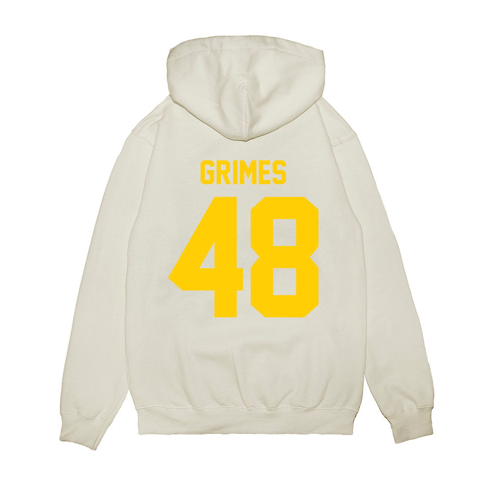Maryland - NCAA Football : Darius Grimes - Vintage Helmet Premium Hooded Sweatshirt-1