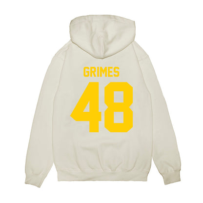 Maryland - NCAA Football : Darius Grimes - Vintage Helmet Premium Hooded Sweatshirt-1
