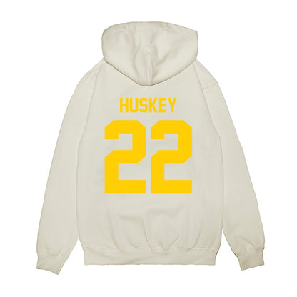 Maryland - NCAA Football : Jalen Huskey - Vintage Helmet Premium Hooded Sweatshirt-1