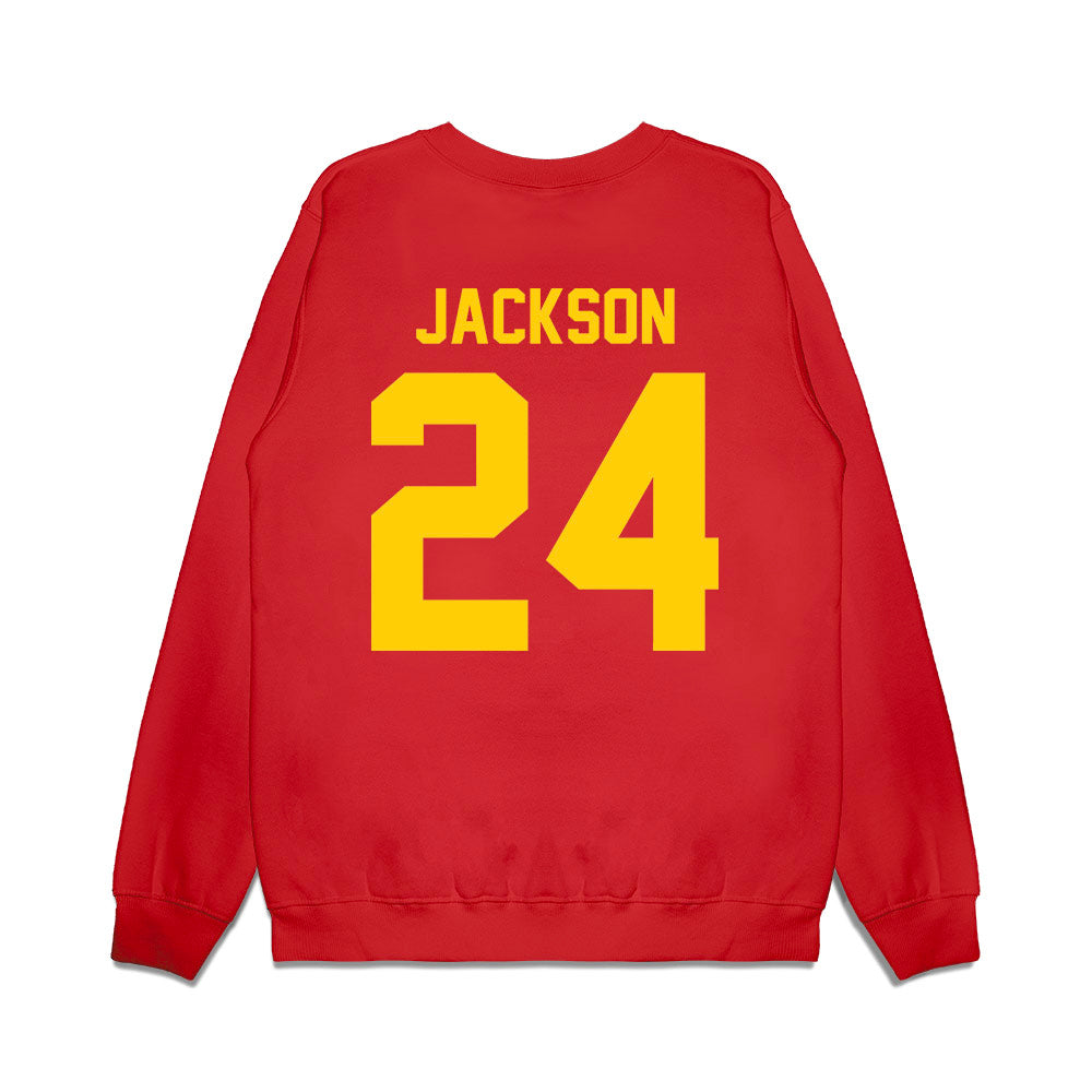 Maryland - NCAA Football : Amari Jackson - Vintage Helmet Premium Crewneck Sweatshirt-1