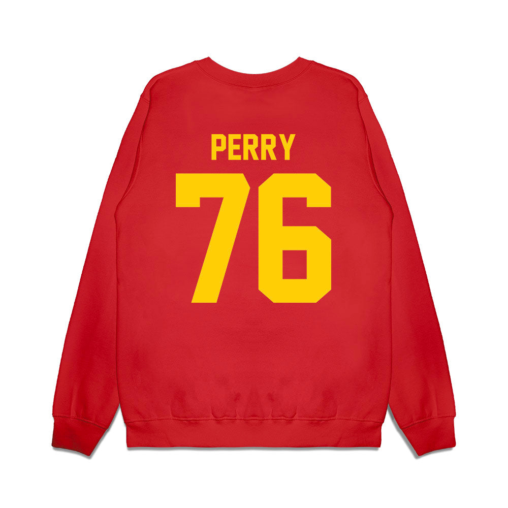 Maryland - NCAA Football : Rahtrel Perry - Vintage Helmet Premium Crewneck Sweatshirt-1