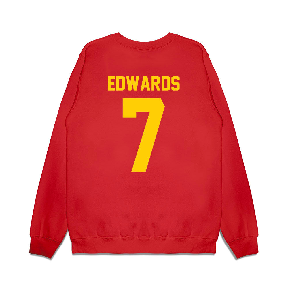 Maryland - NCAA Football : Gavin Edwards - Vintage Helmet Premium Crewneck Sweatshirt-1