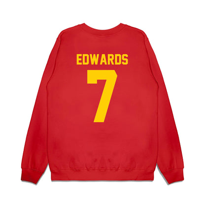 Maryland - NCAA Football : Gavin Edwards - Vintage Helmet Premium Crewneck Sweatshirt-1