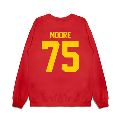 Maryland - NCAA Football : Dayjon Moore - Vintage Helmet Premium Crewneck Sweatshirt-1