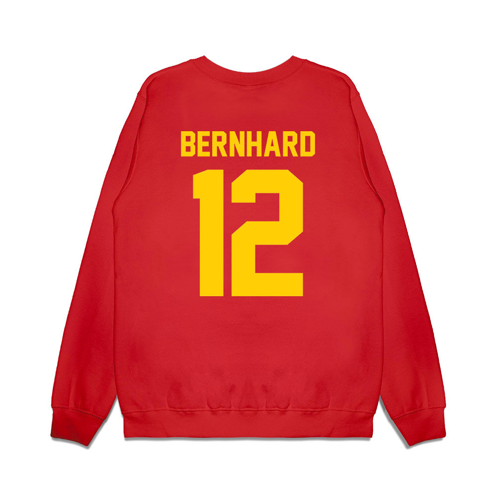 Maryland - NCAA Football : Nathan Bernhard - Vintage Helmet Premium Crewneck Sweatshirt-1