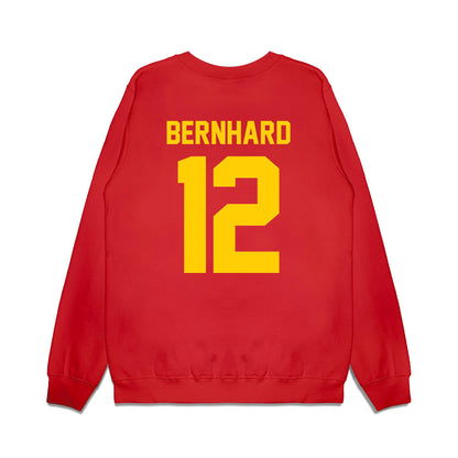 Maryland - NCAA Football : Nathan Bernhard - Vintage Helmet Premium Crewneck Sweatshirt-1