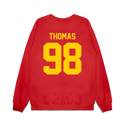 Maryland - NCAA Football : Eyan Thomas - Vintage Helmet Premium Crewneck Sweatshirt-1