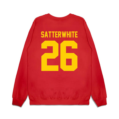 Maryland - NCAA Football : Hakim Satterwhite - Vintage Helmet Premium Crewneck Sweatshirt-1