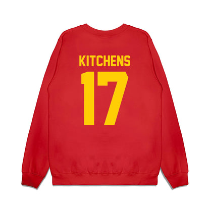 Maryland - NCAA Football : Jayden Kitchens - Vintage Helmet Premium Crewneck Sweatshirt-1